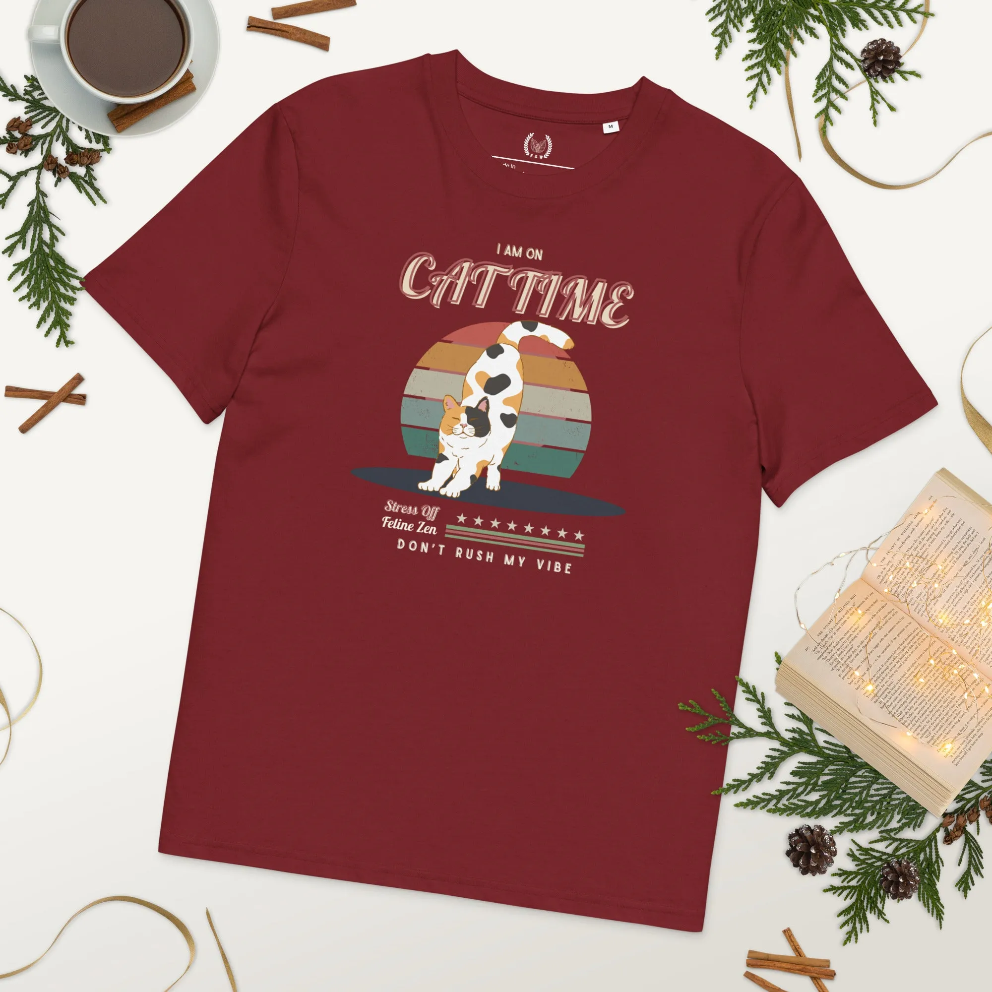 .	Vegan Organic Cotton Cat Lover T-Shirt – Eco-Friendly Style