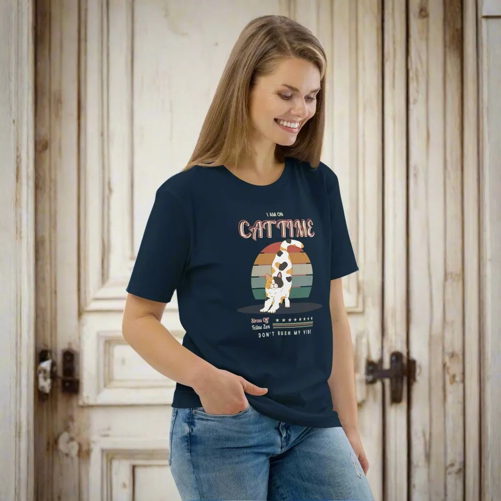 .	Vegan Organic Cotton Cat Lover T-Shirt – Eco-Friendly Style