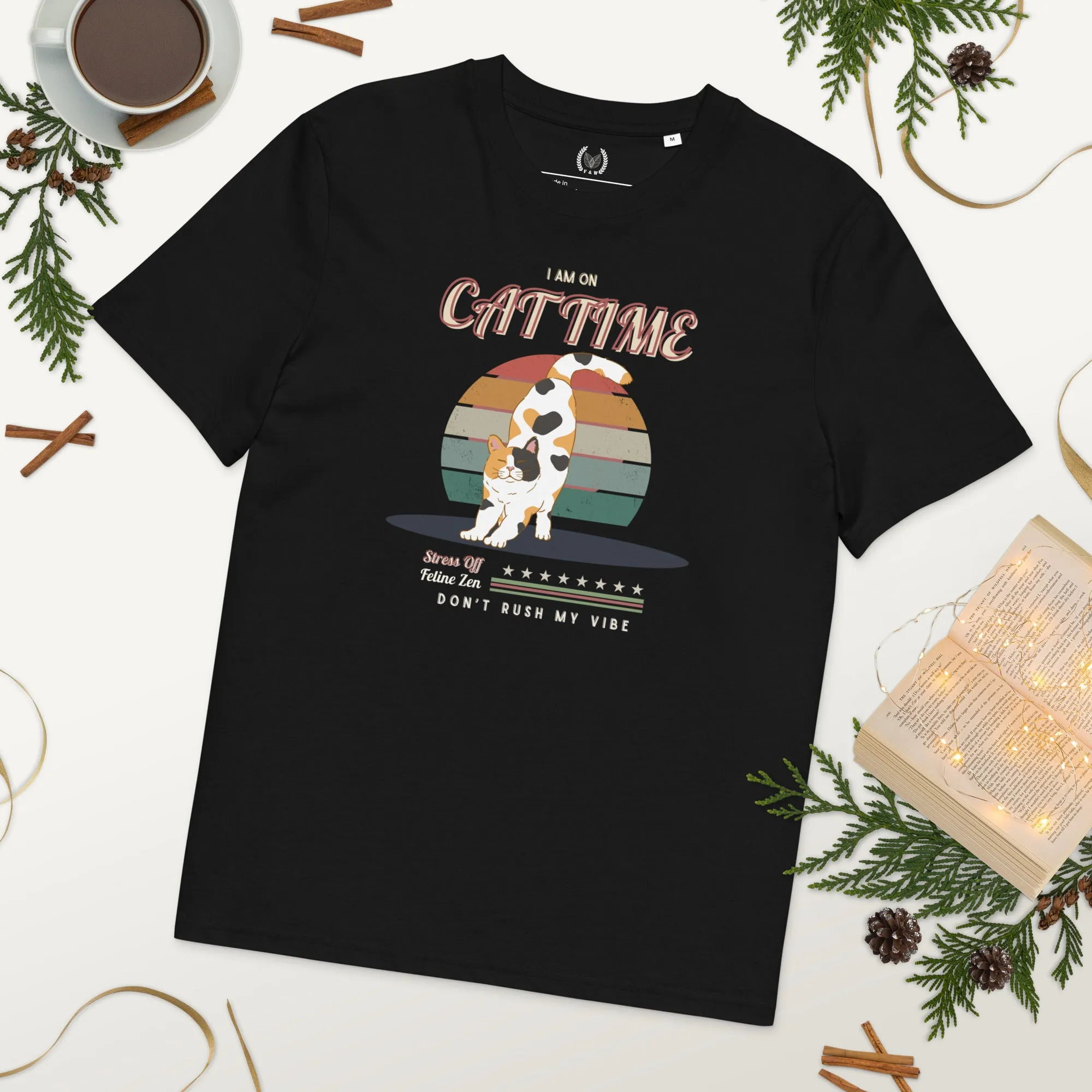 .	Vegan Organic Cotton Cat Lover T-Shirt – Eco-Friendly Style