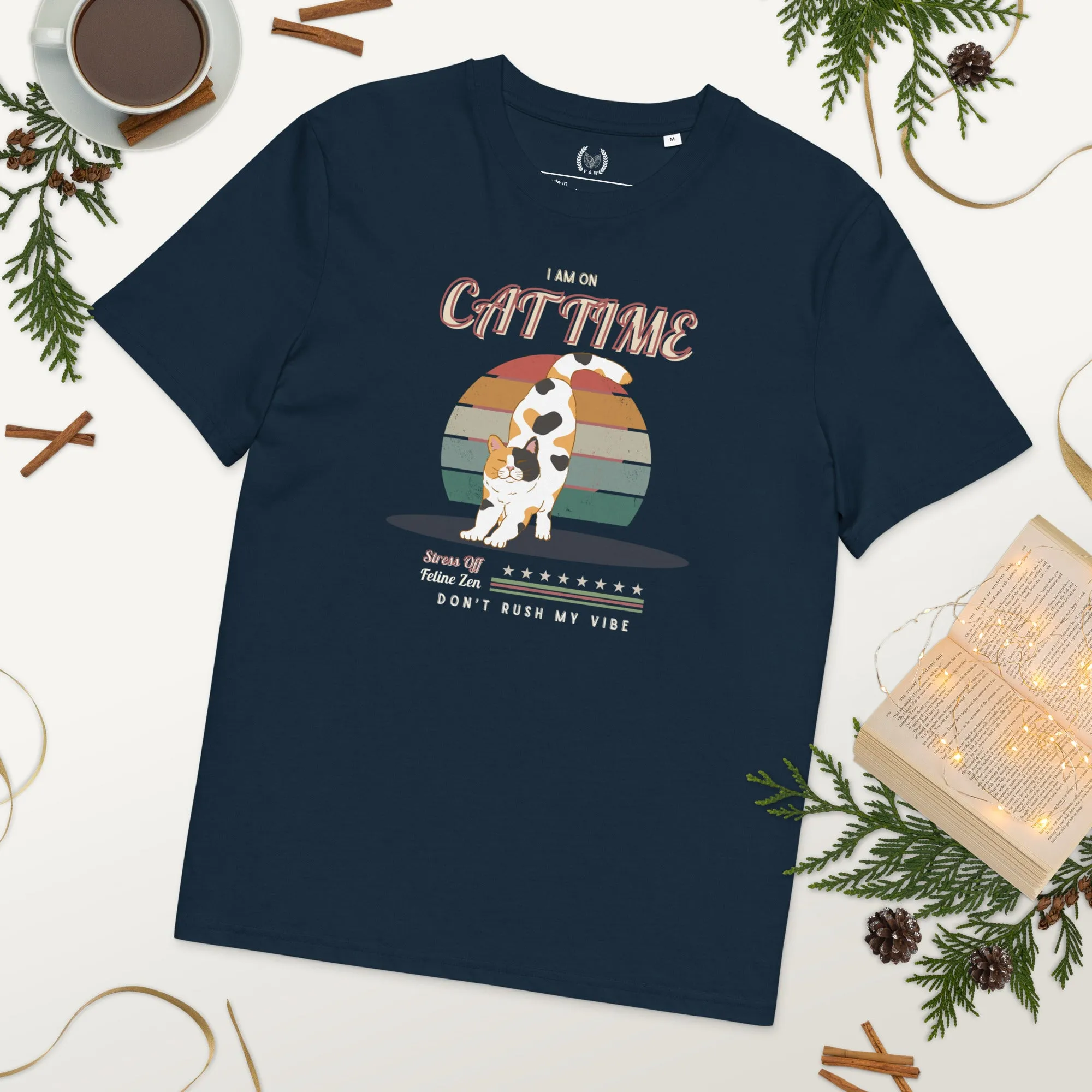 .	Vegan Organic Cotton Cat Lover T-Shirt – Eco-Friendly Style