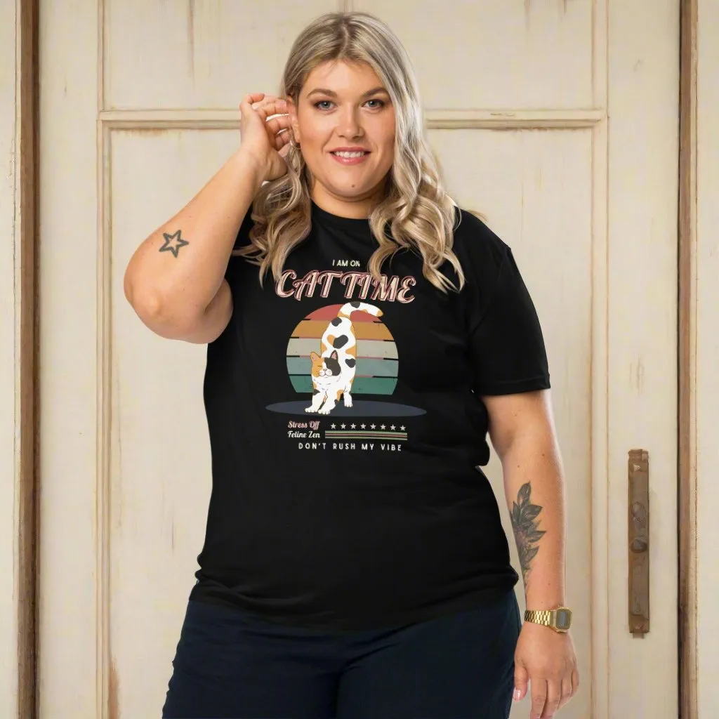 .	Vegan Organic Cotton Cat Lover T-Shirt – Eco-Friendly Style