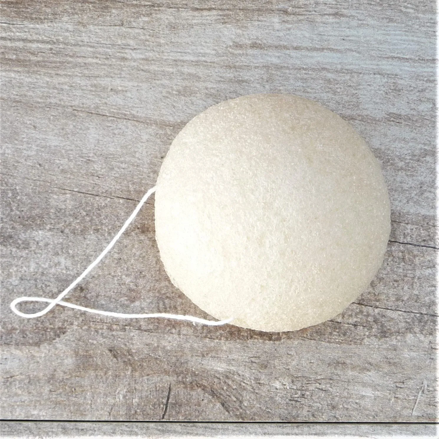 100% Natural Konjac Sponge - Natural