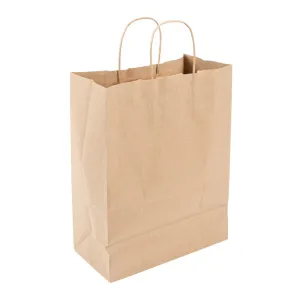 10" x 5" x 13" Kraft Shopping Bag w/ Twist Handle