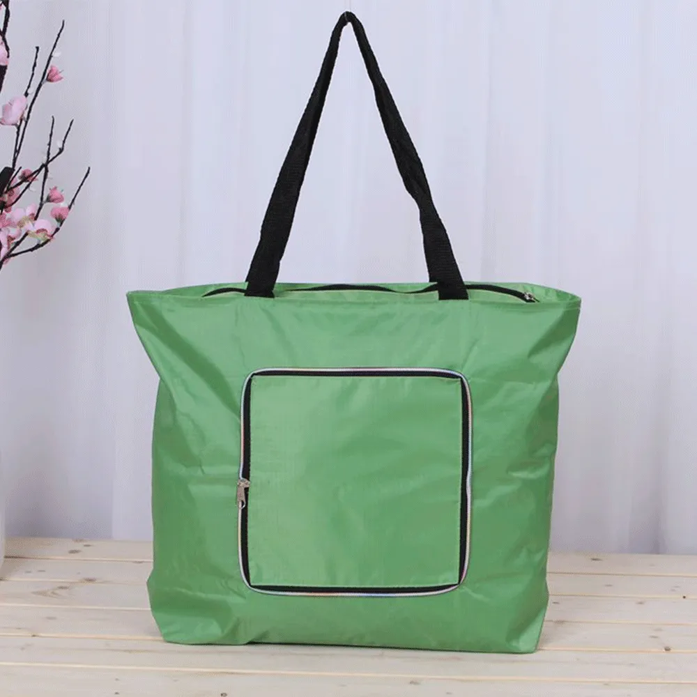 420D Foldable Tote Bag with Zip