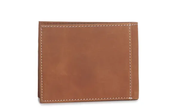 Ariat Mens Brown Flag Logo Leather Bi-Fold Wallet A3548544