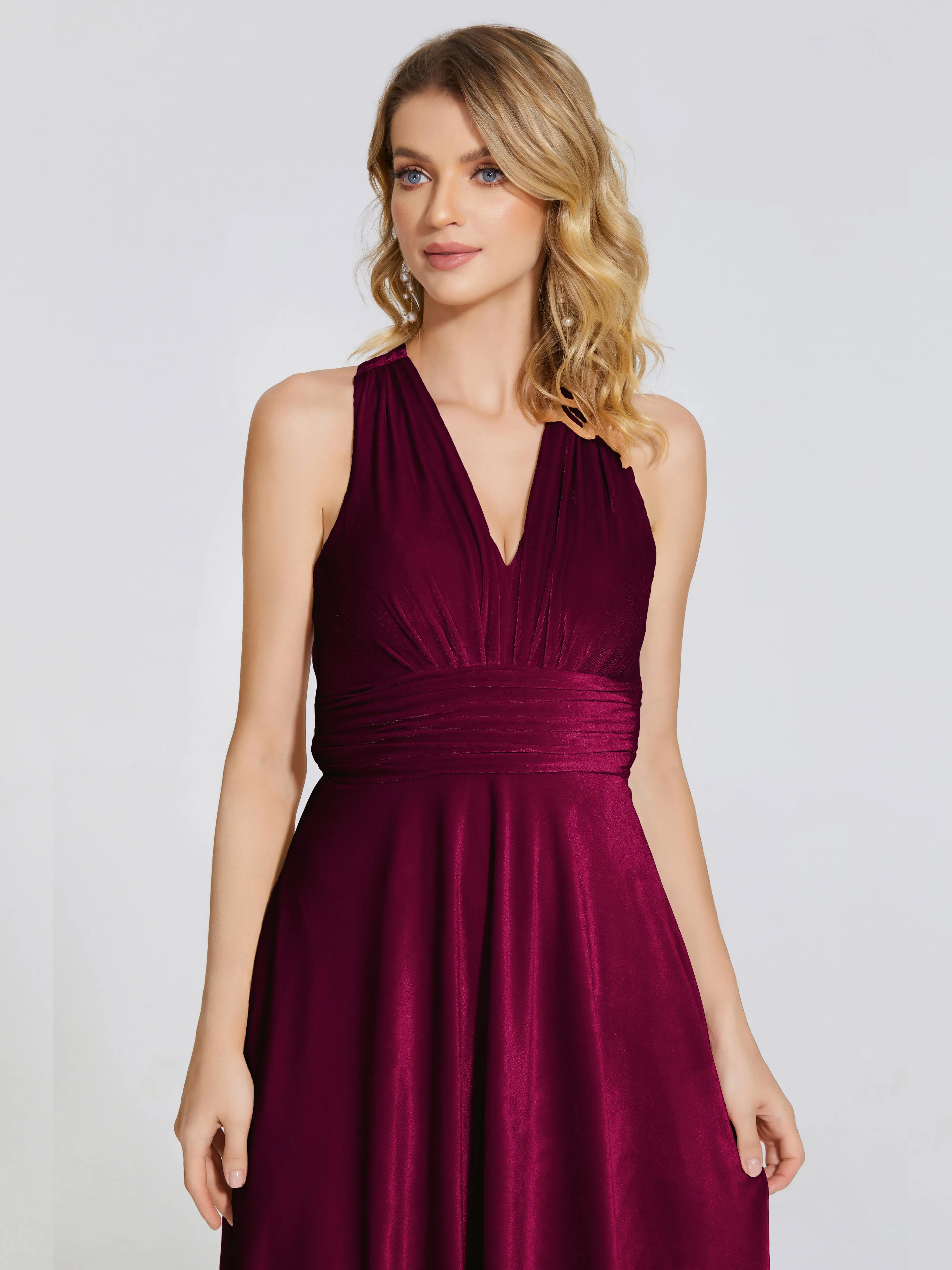 Brooklynn Gorgeous V-neck Velvet Bridesmaid Dresses