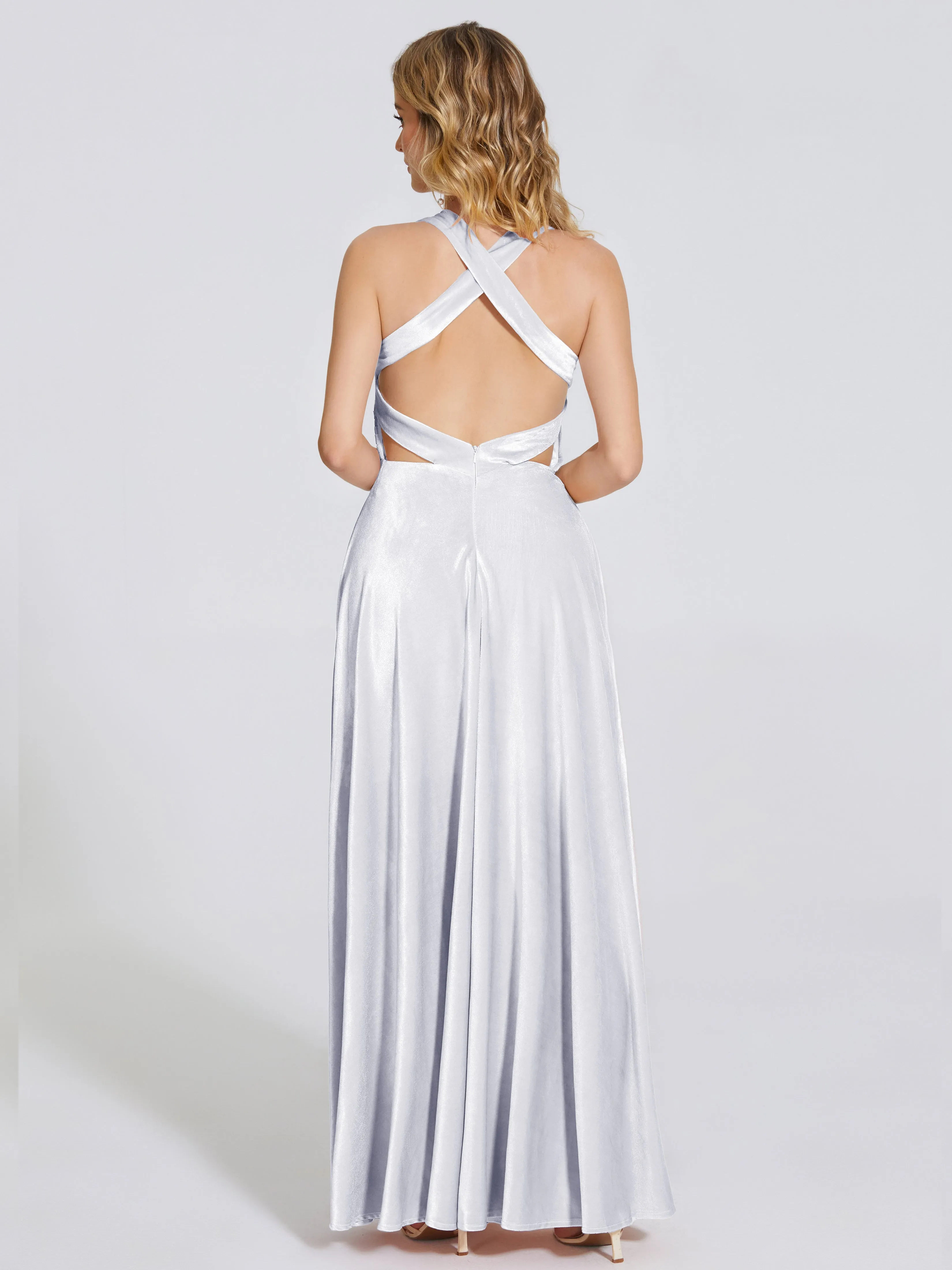 Brooklynn Gorgeous V-neck Velvet Bridesmaid Dresses