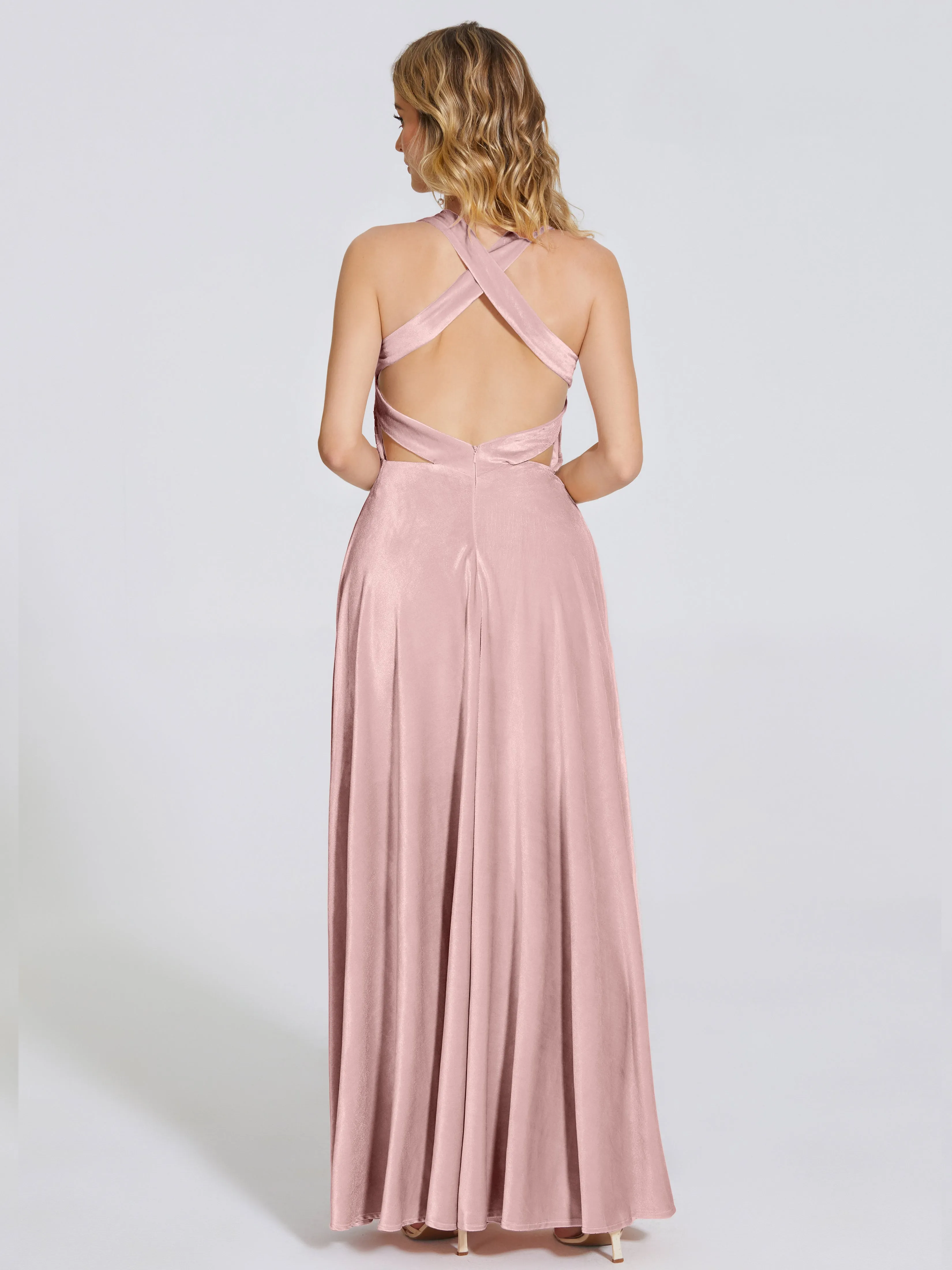 Brooklynn Gorgeous V-neck Velvet Bridesmaid Dresses