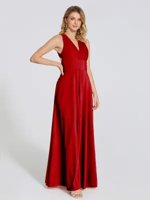 Brooklynn Gorgeous V-neck Velvet Bridesmaid Dresses