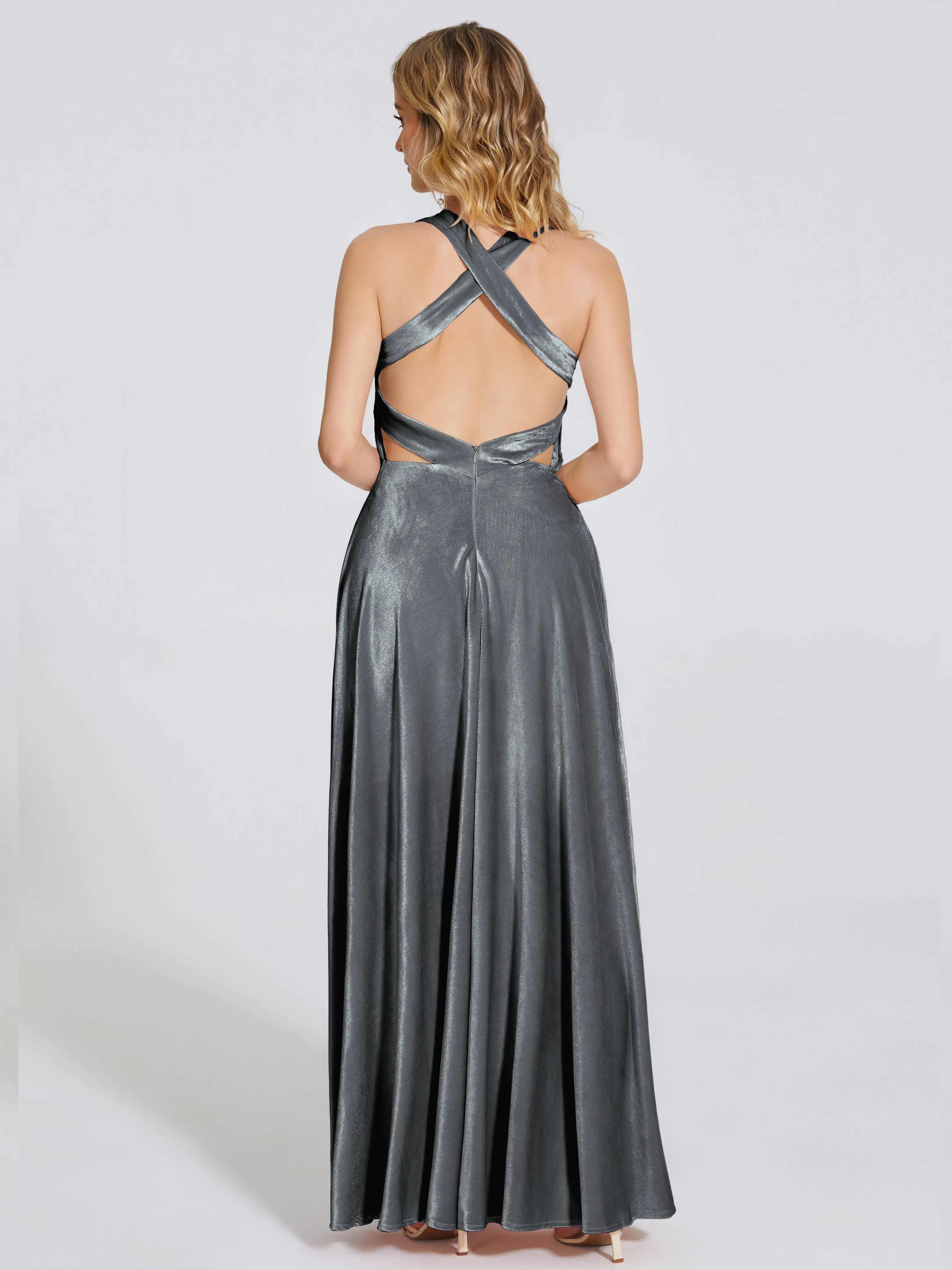 Brooklynn Gorgeous V-neck Velvet Bridesmaid Dresses