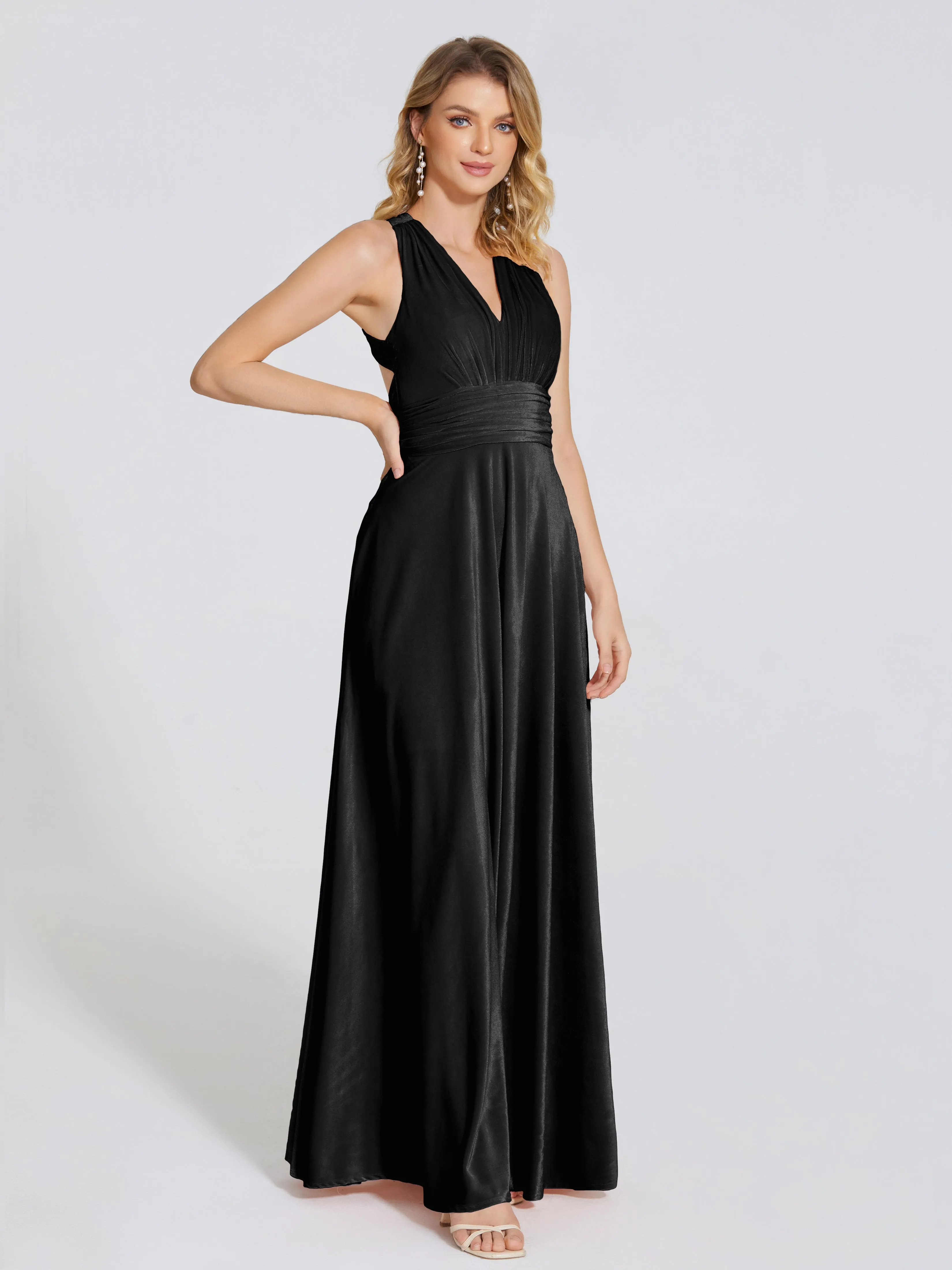Brooklynn Gorgeous V-neck Velvet Bridesmaid Dresses