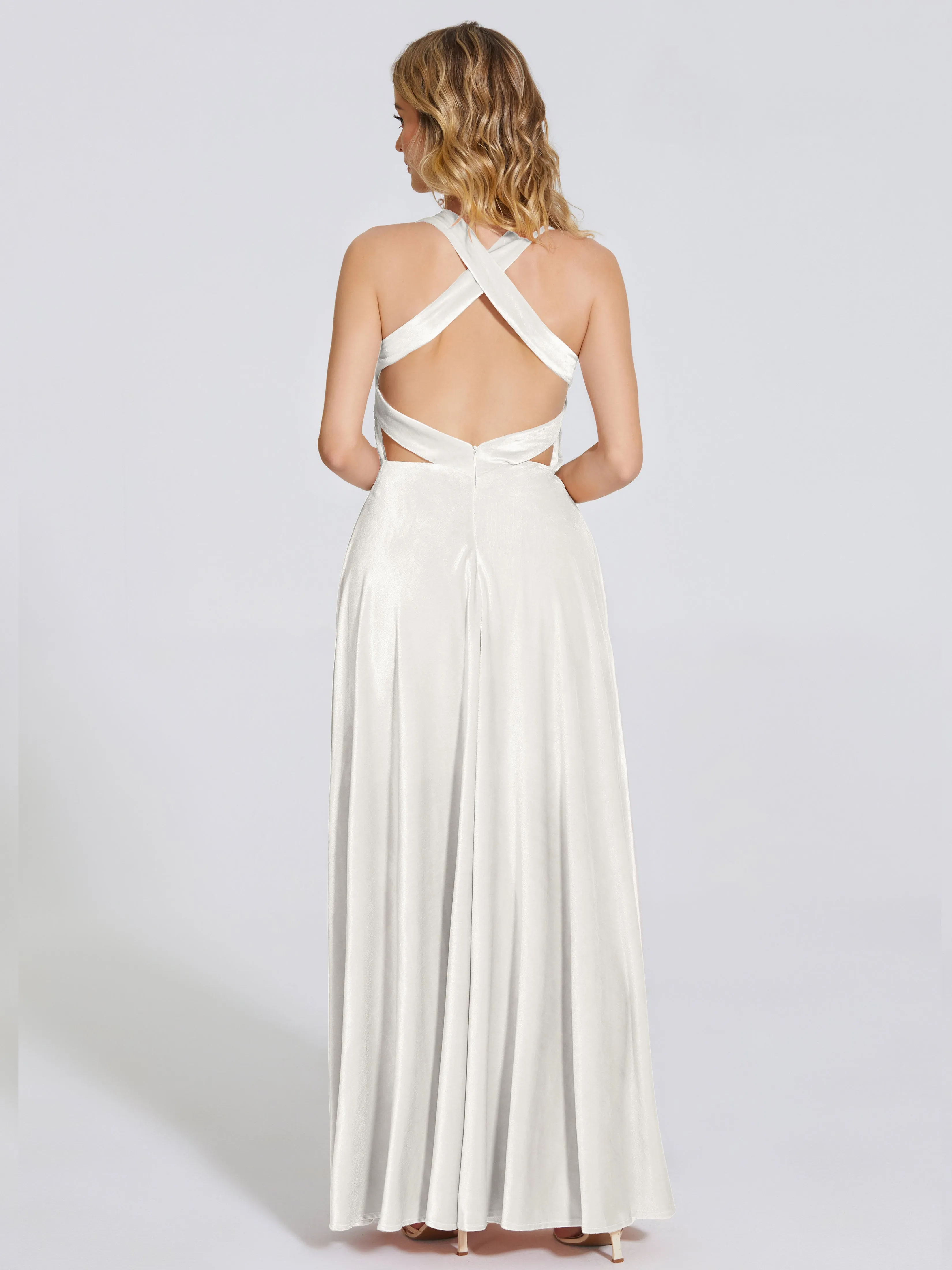 Brooklynn Gorgeous V-neck Velvet Bridesmaid Dresses
