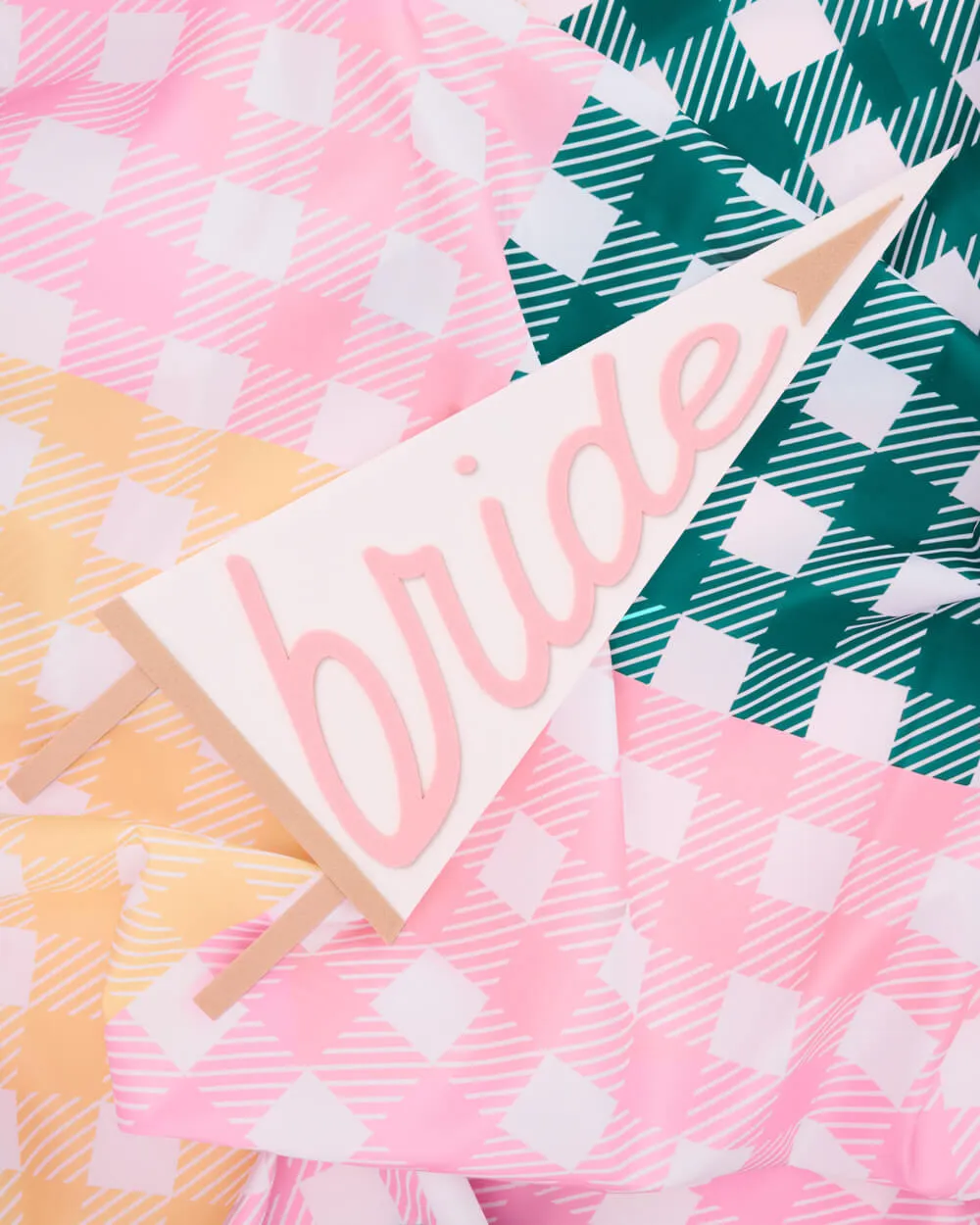 Camp Bride Pennant - felt wall decor