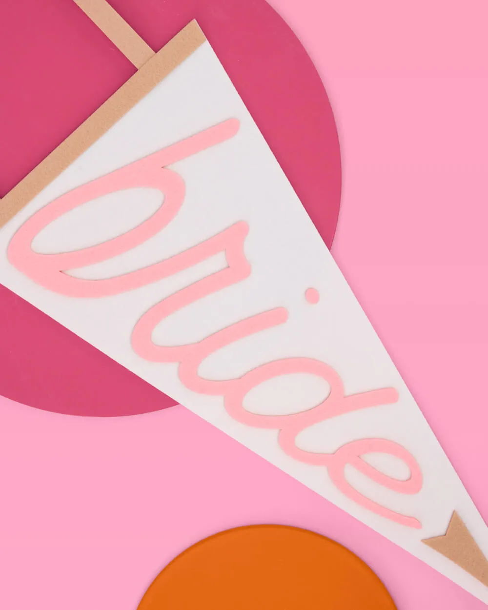 Camp Bride Pennant - felt wall decor