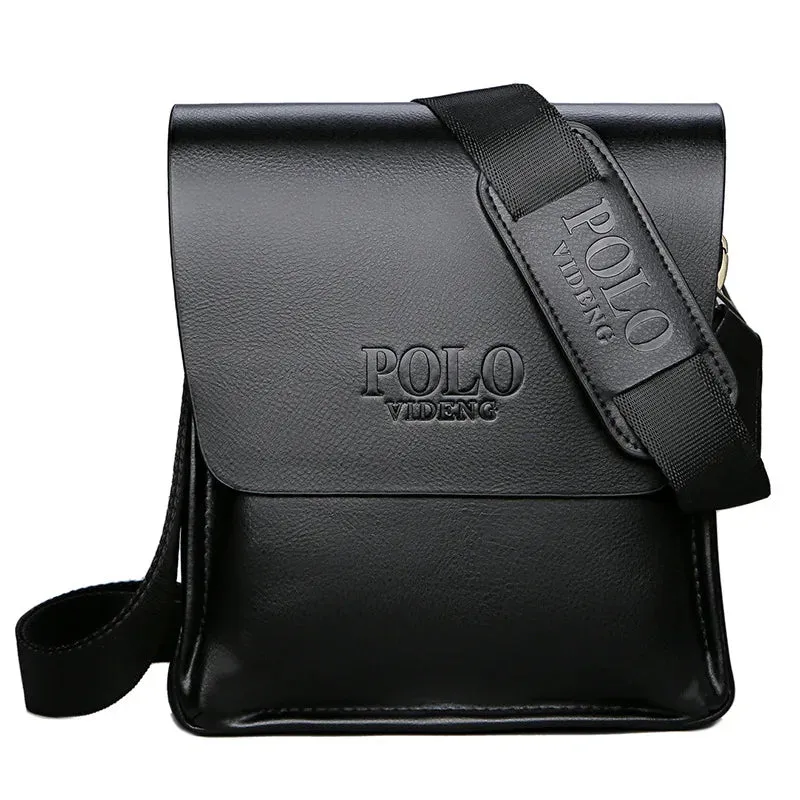 Classic Black Polo-Inspired Shoulder Bag – Timeless Style Statement