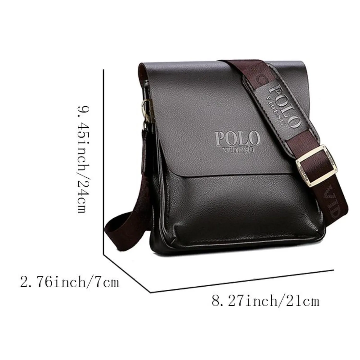 Classic Black Polo-Inspired Shoulder Bag – Timeless Style Statement