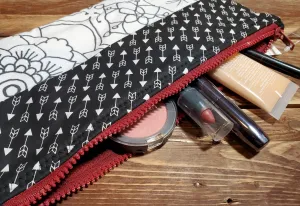 CLEARANCE - Color-Me Zipper Bag - Logo Mandala, and Arrows