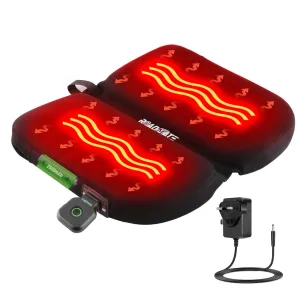 Cordless Heated Seat Cushion, Rechargeable Office Seat Cushion, Foldable Bleacher Seat Cushion