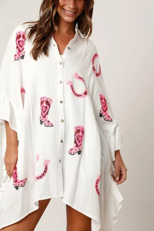 Cowgirl Sequin Top