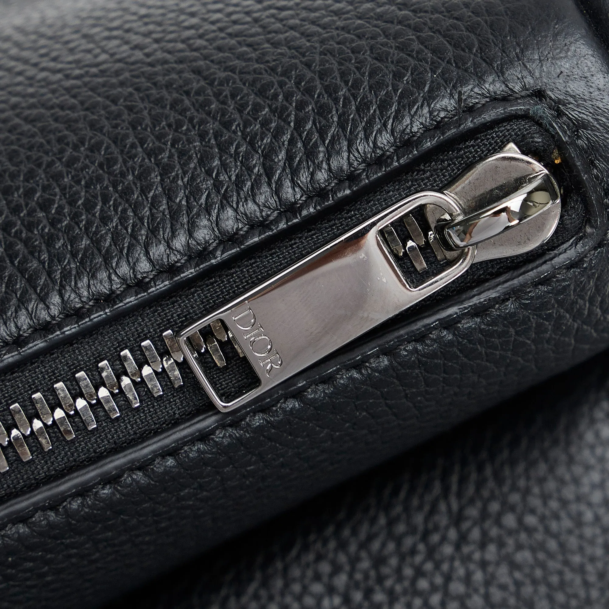 Dior X Stussy Saddle Bag Black Calfskin Limited Edition