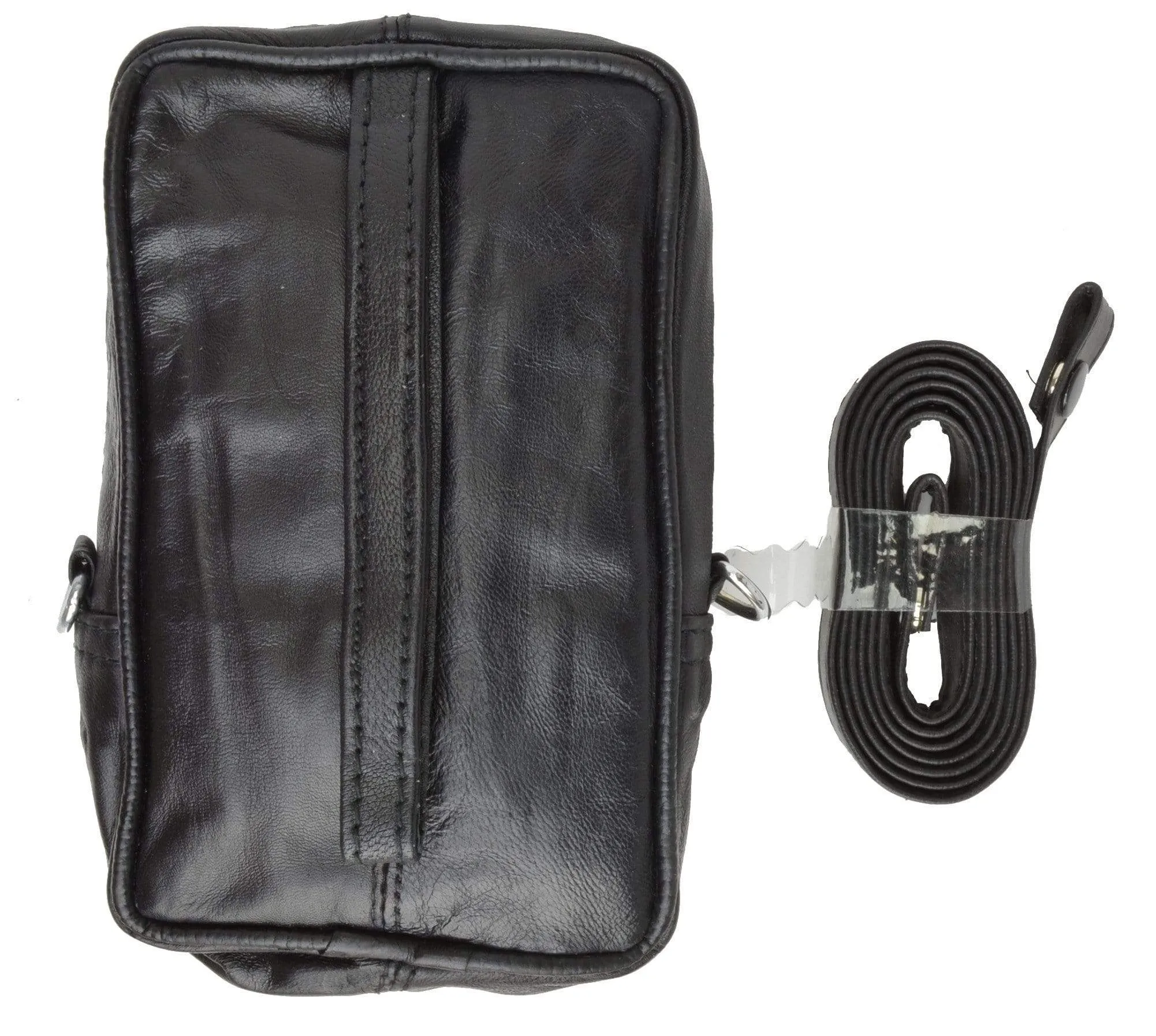 Double Pouch Top Grain Genuine Leather Travel Organizer Wallet 113 (C)