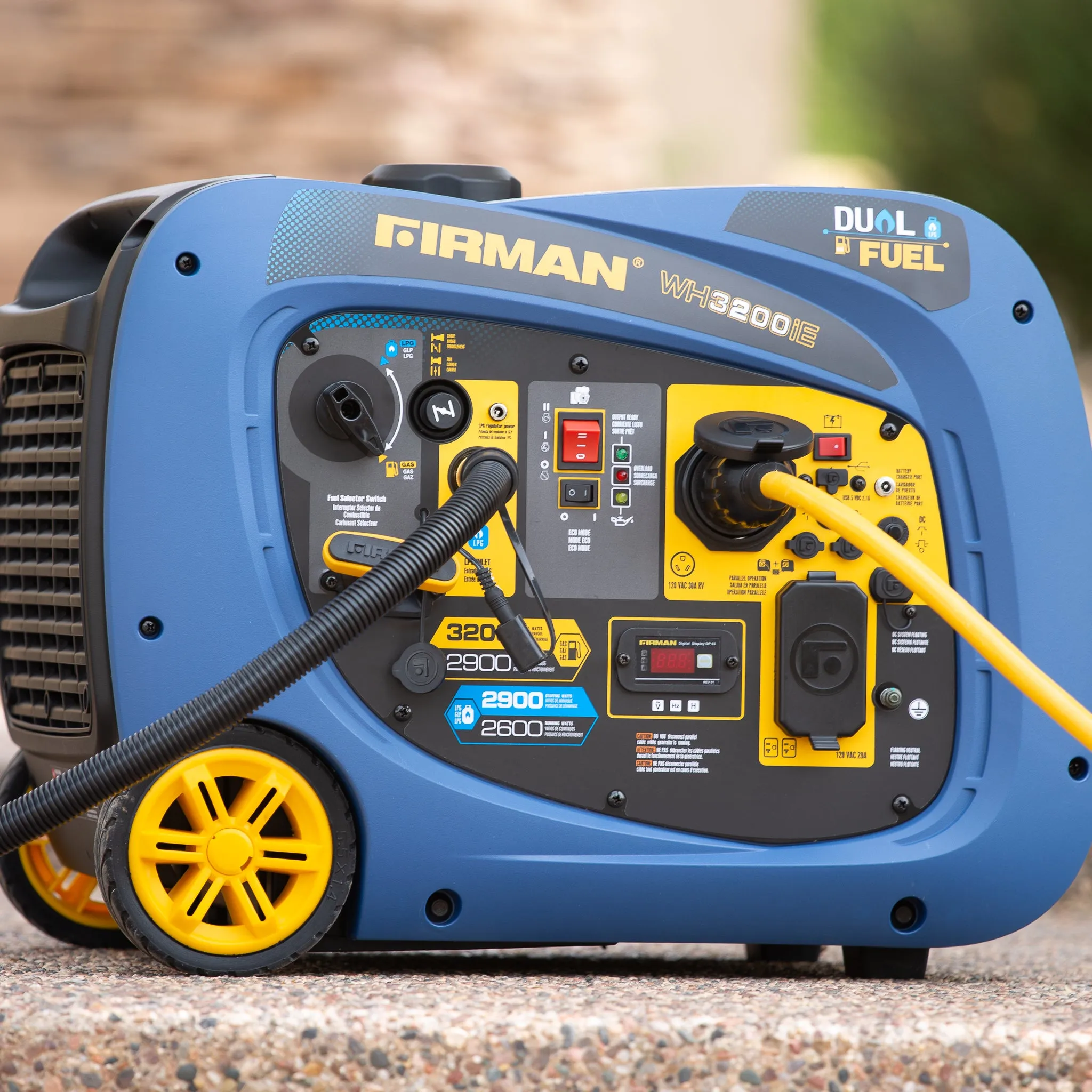 Dual Fuel Inverter Portable Generator 3200W Electric Start