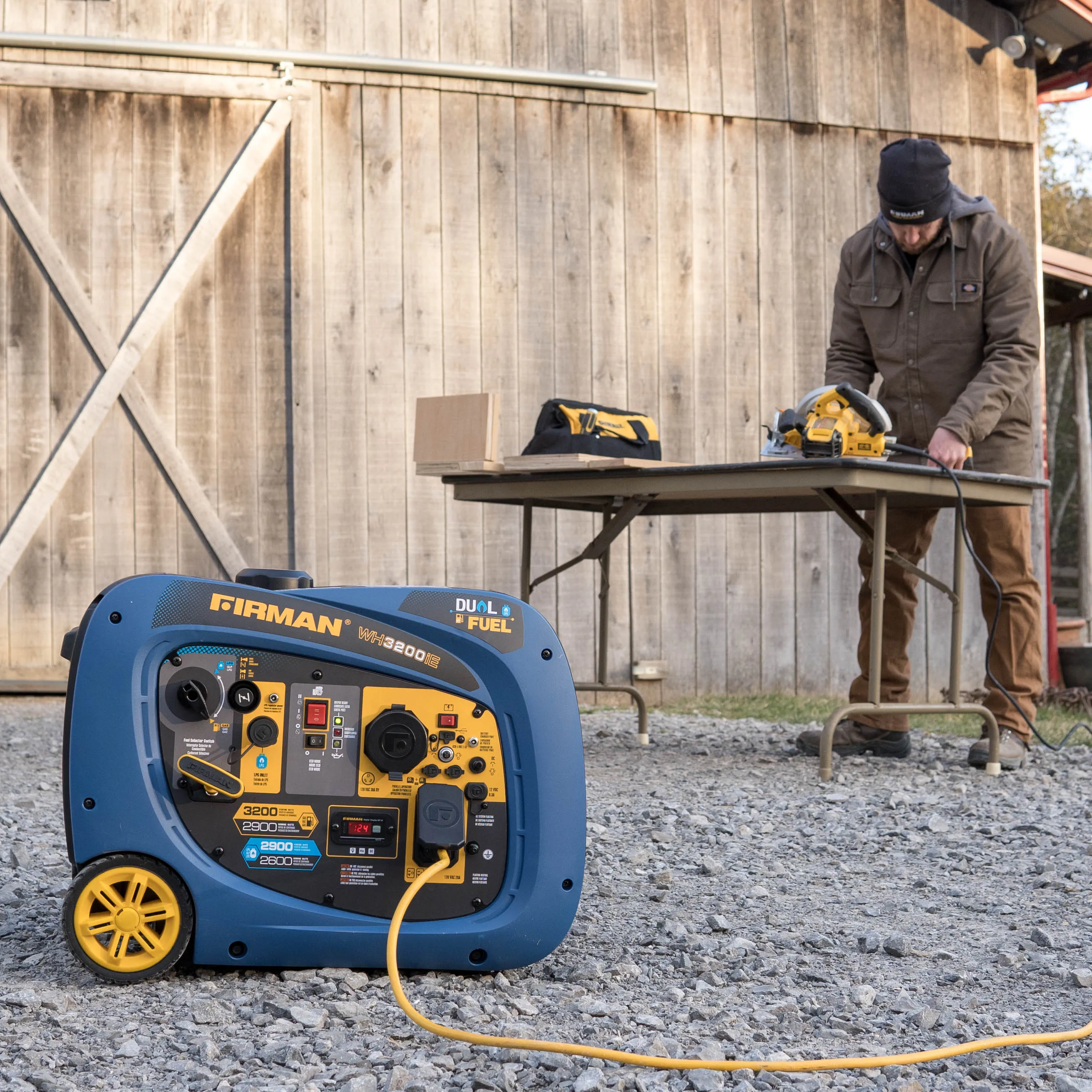 Dual Fuel Inverter Portable Generator 3200W Electric Start