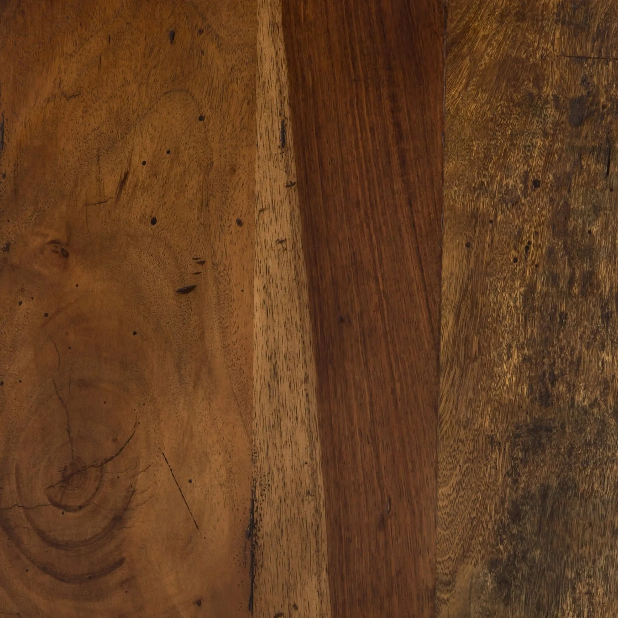 Duncan End Table, Reclaimed Fruitwood