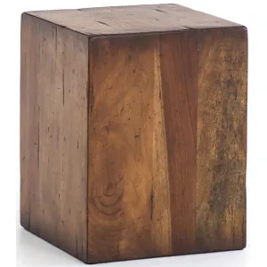 Duncan End Table, Reclaimed Fruitwood