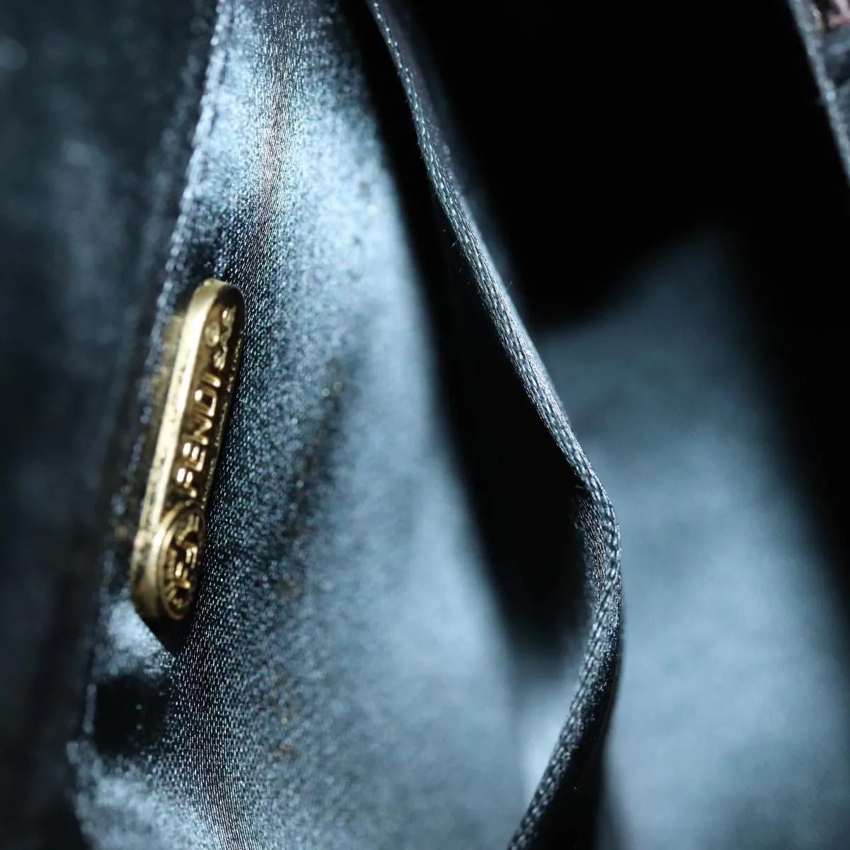 Fendi Pecan  Velvet Shoulder Bag ()