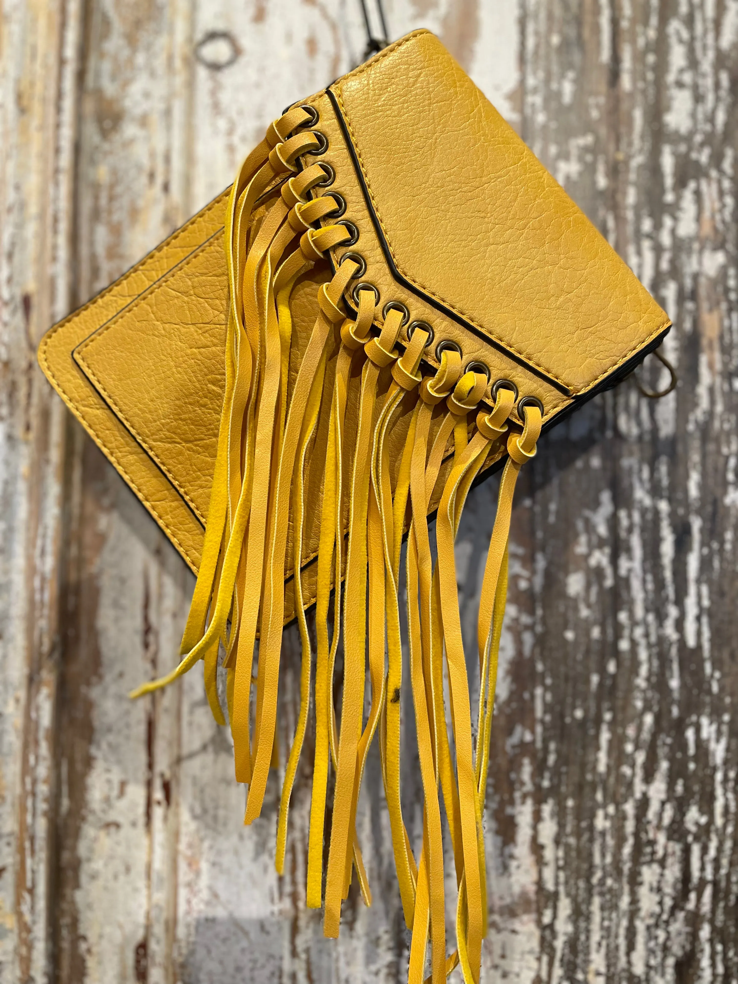 Flap Fringe Vegan Bag