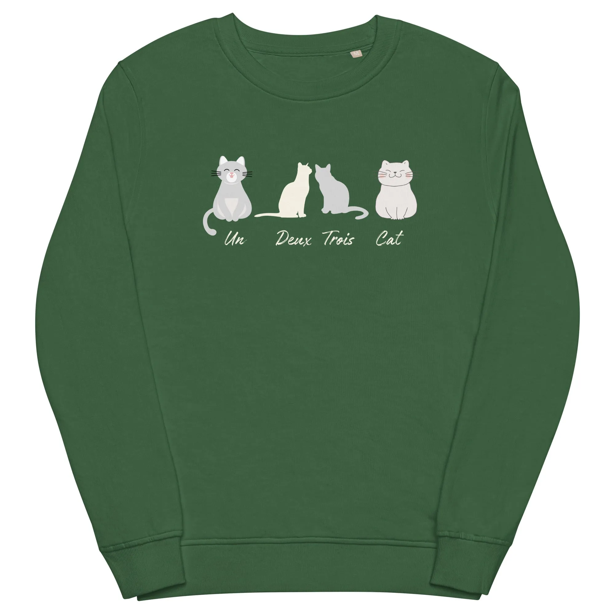 Four Cats, unisex organic sweatshirt,