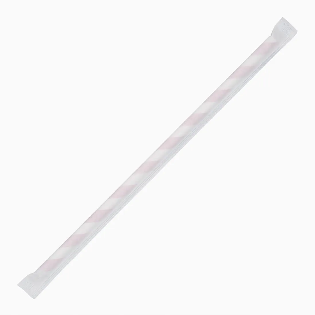 FP442 Fiesta Green Individually Wrapped Compostable Paper Straws Red Stripes (Pack of 250)