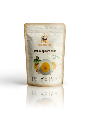 Freeze-Dried Bean & Spinach Soup - No Added Salt
