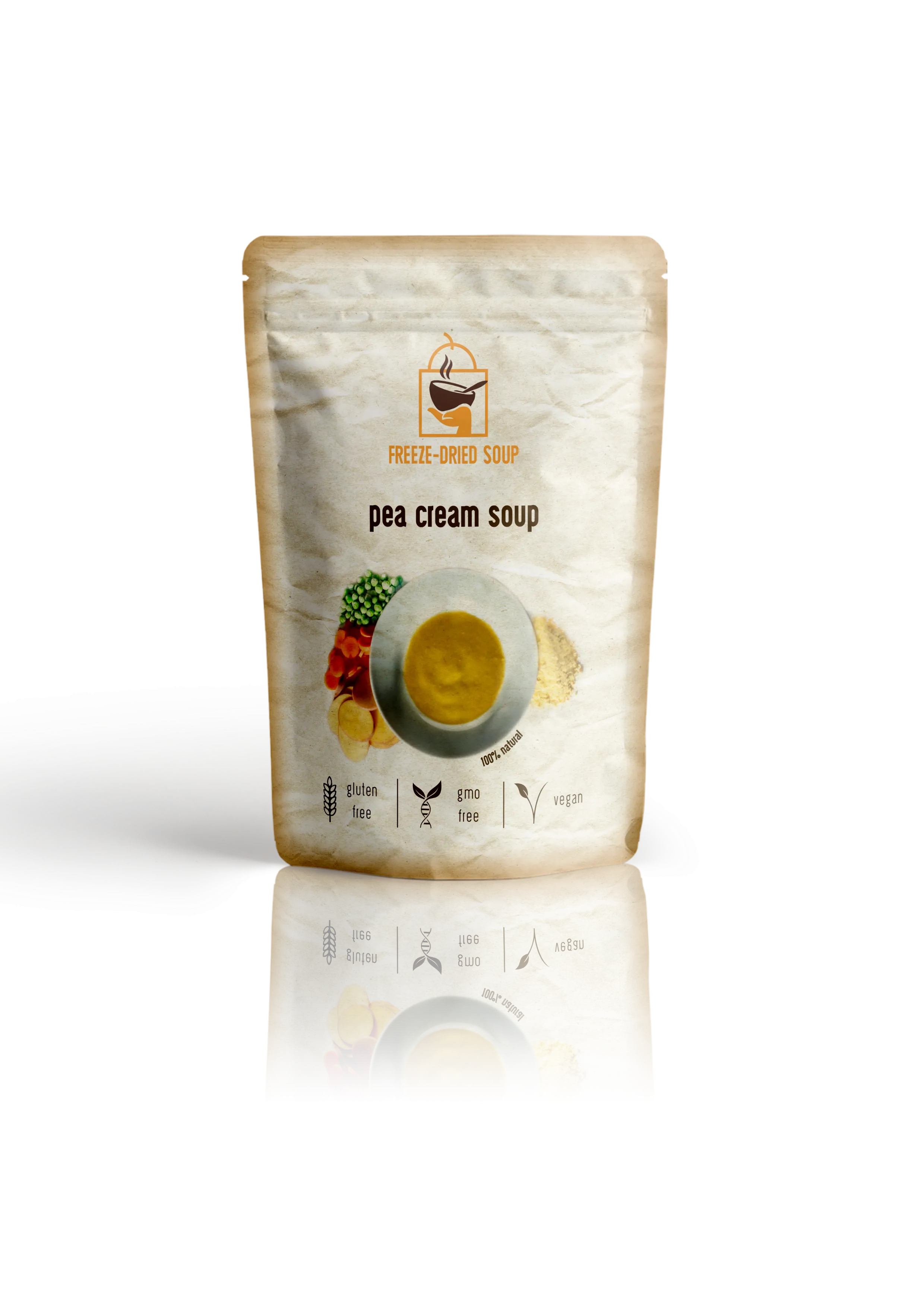 Freeze-Dried Pea Cream Soup - All Natural
