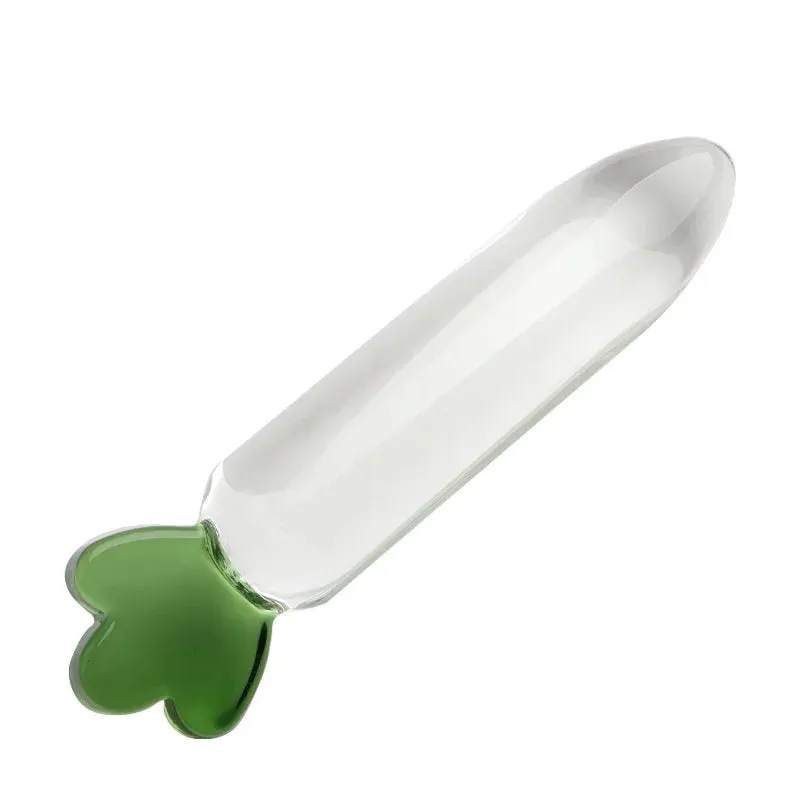 Glass Dildo Butt Plug - Vegetable Crystal Anal Dildo Vagina Prostate Massager