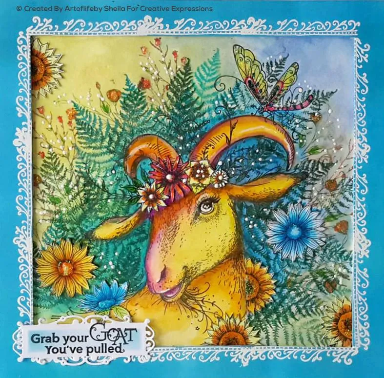 Goatally Gorgeous A5 Clear Stamp Set