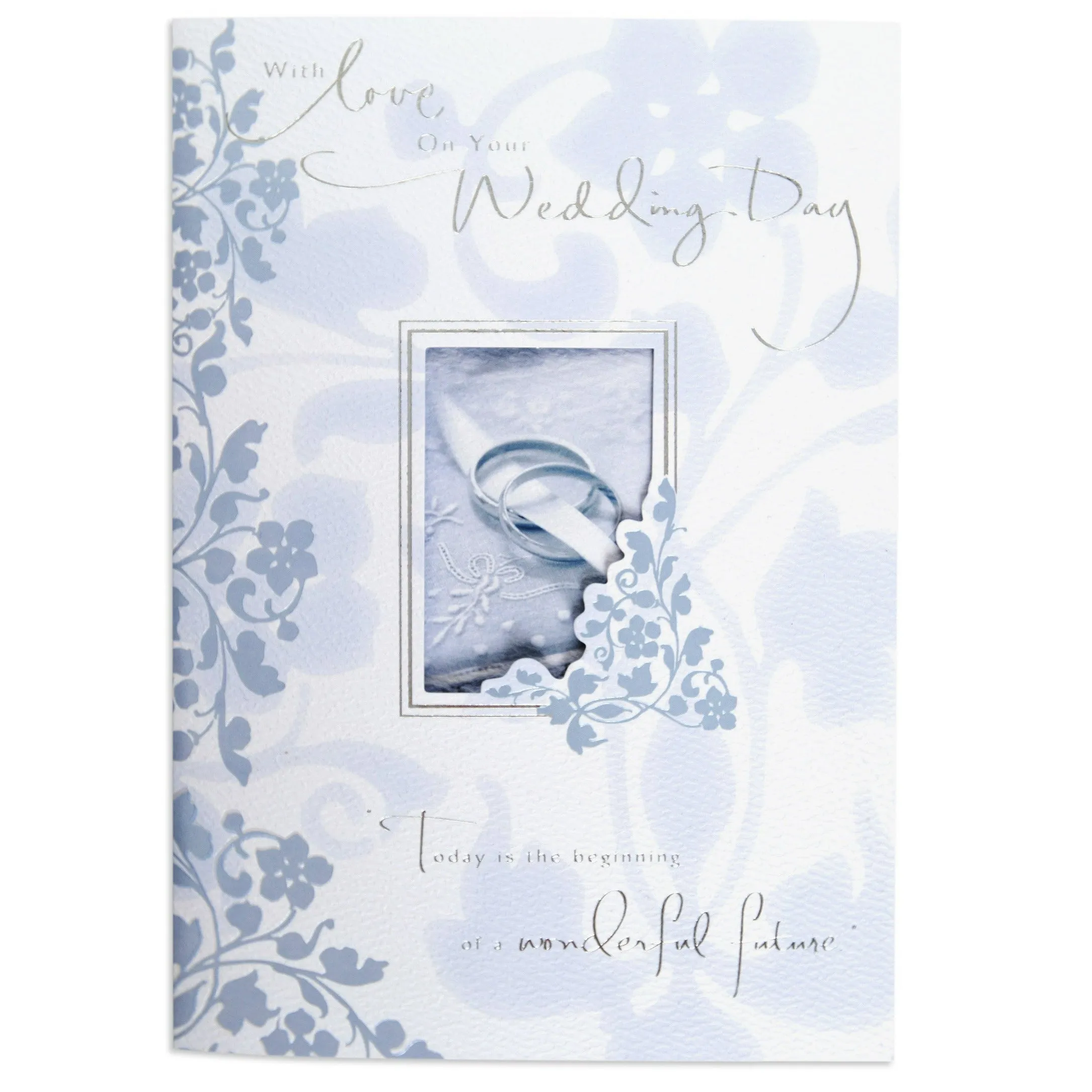 Gorgeous & Elegant Wedding Day Celebration Card