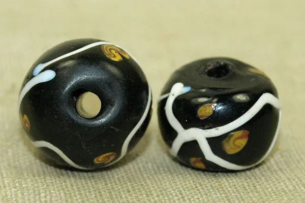 Gorgeous Antique Venetian black bead