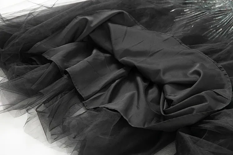Gorgeous Feathers Ball Gown Dress