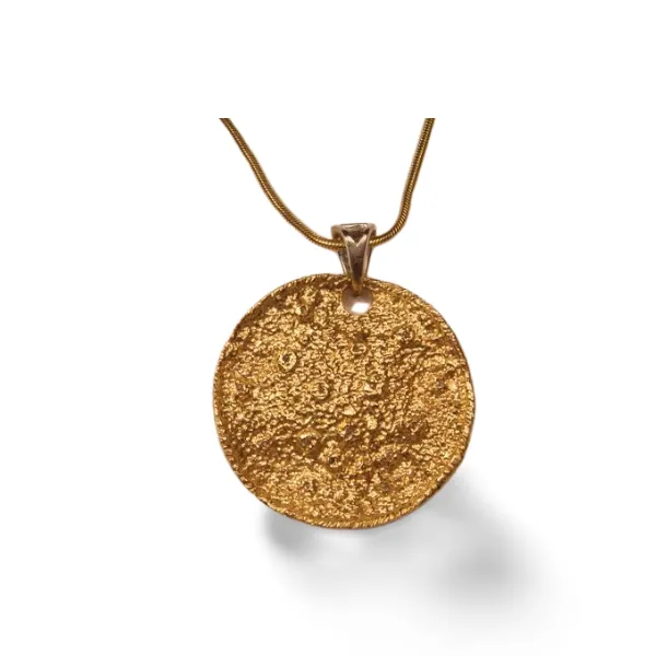 Gorgeous Handmade 14K Yellow Gold Diamond Pendant Necklace Slide