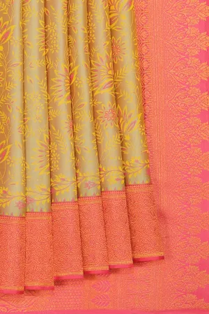 Gorgeous Yellow Saree