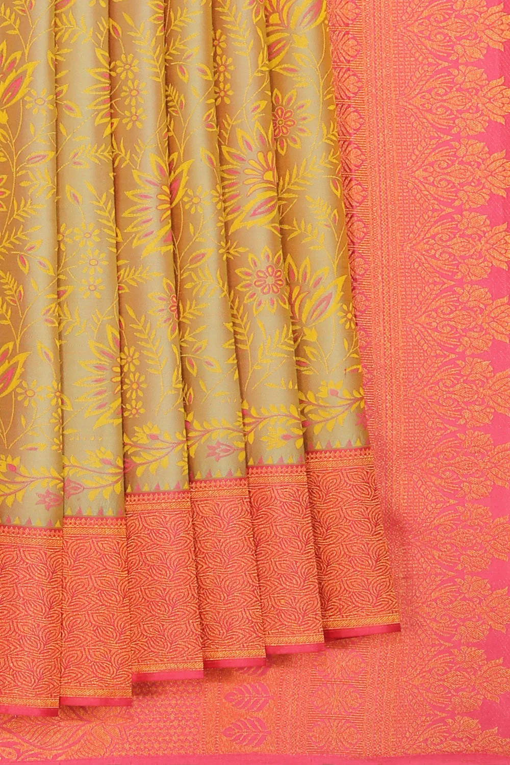 Gorgeous Yellow Saree