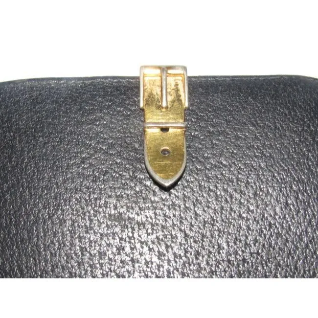 Gucci Black Textured Leather Vintage Wallet