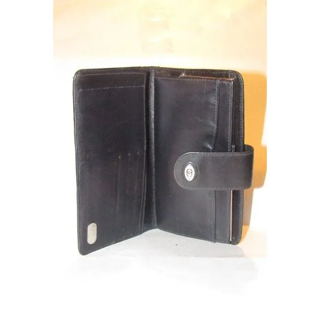 Gucci Blue Small G Logo Print Coated Canvas And Navy Leather With Chrome Accents Vintage Collection