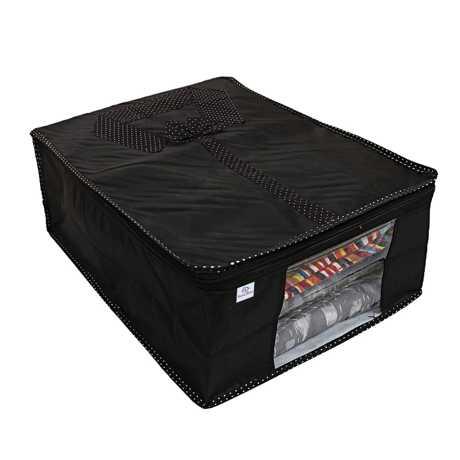 Heart Home Shirts and Clothing Organizer With Clear Window (Black)