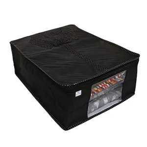 Heart Home Shirts and Clothing Organizer With Clear Window (Black)