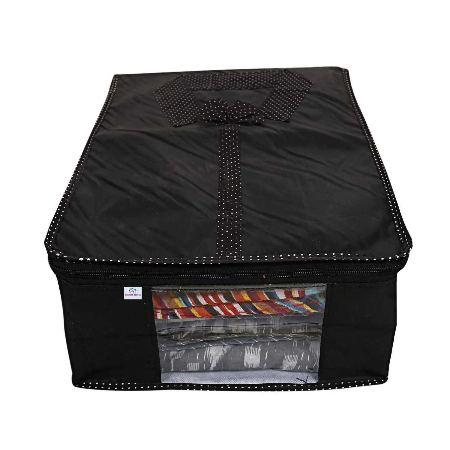Heart Home Shirts and Clothing Organizer With Clear Window (Black)