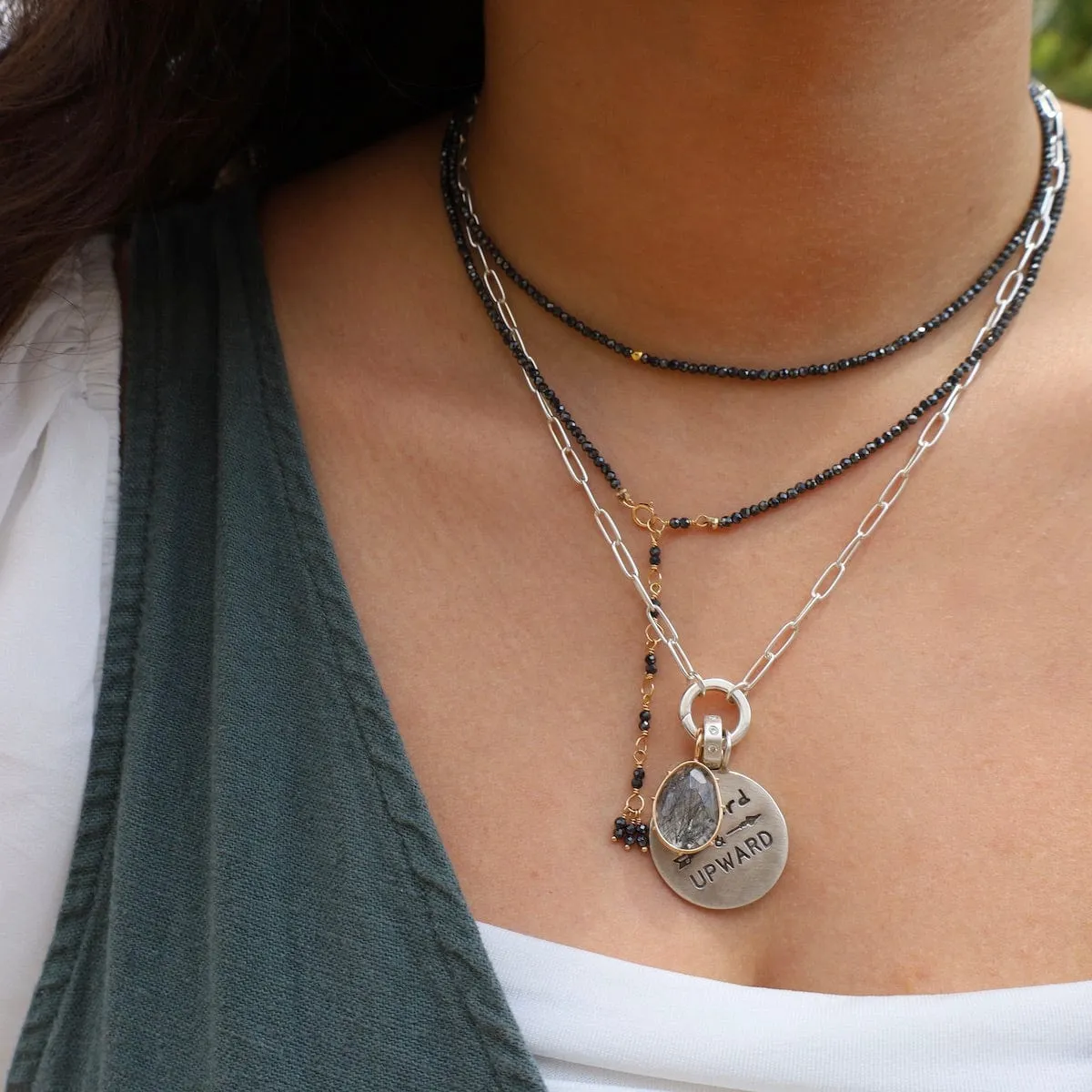 Hematite Wrap Bracelet & Necklace