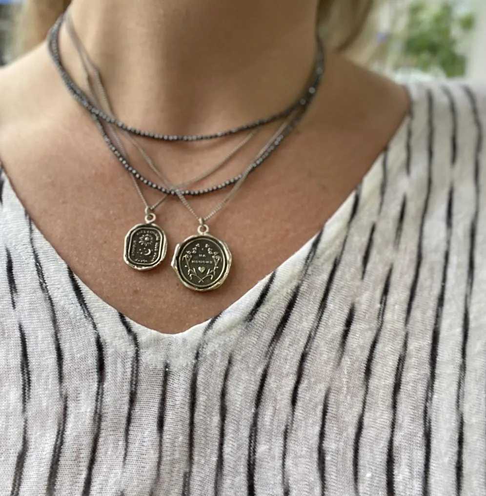 Hematite Wrap Bracelet & Necklace